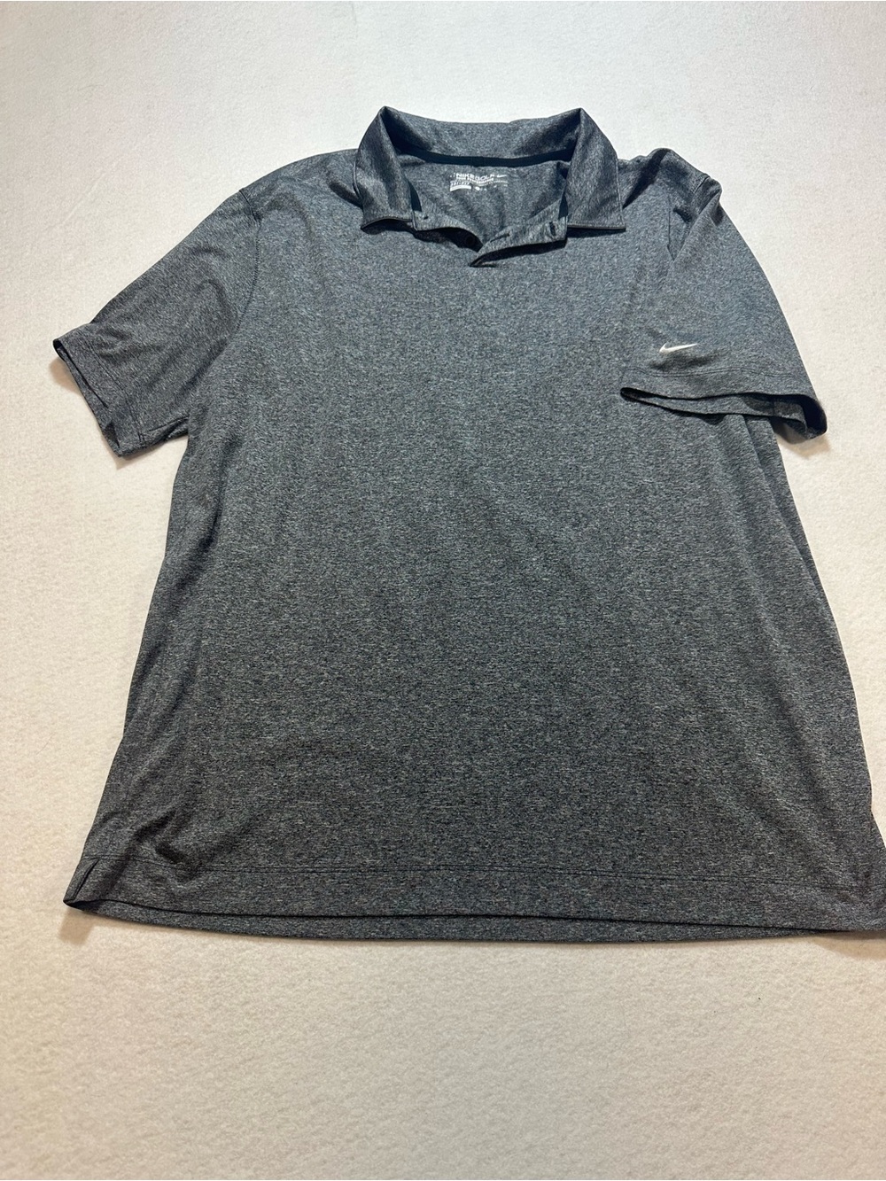 Nike Men's Heather Gray Polo Shirt